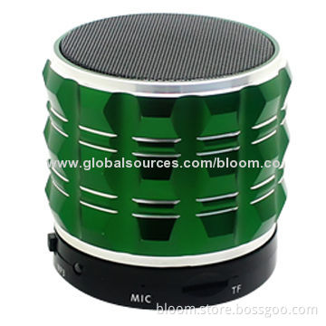 Portable Speaker with Bluetooth, Material of Aluminum, 5 Hours Working Time